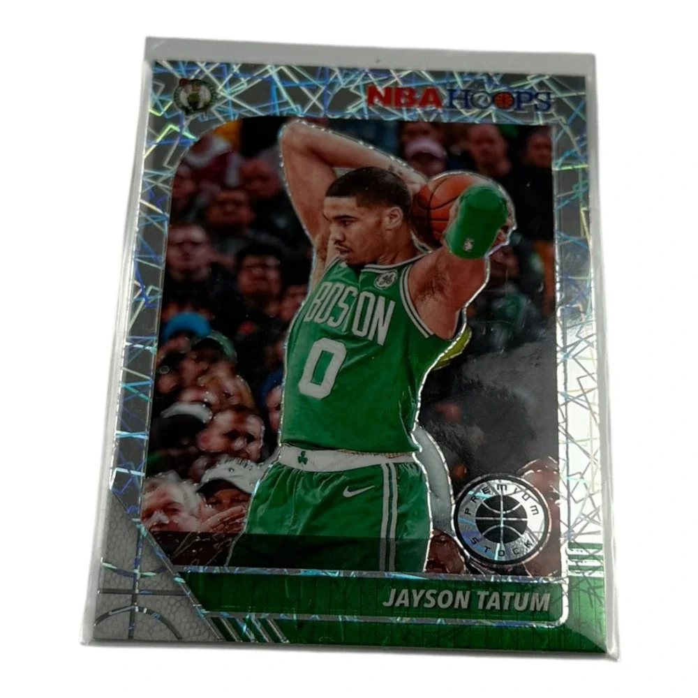 2019-20 Panini NBA Hoops Premium Stock Jayson Tatum Laser Prizm Card 6 Celtics